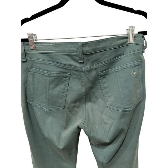 Rag and Bone Atlantic Blu Teal Green Jegging Pants Size 29 Stretch - Picture 7 of 14